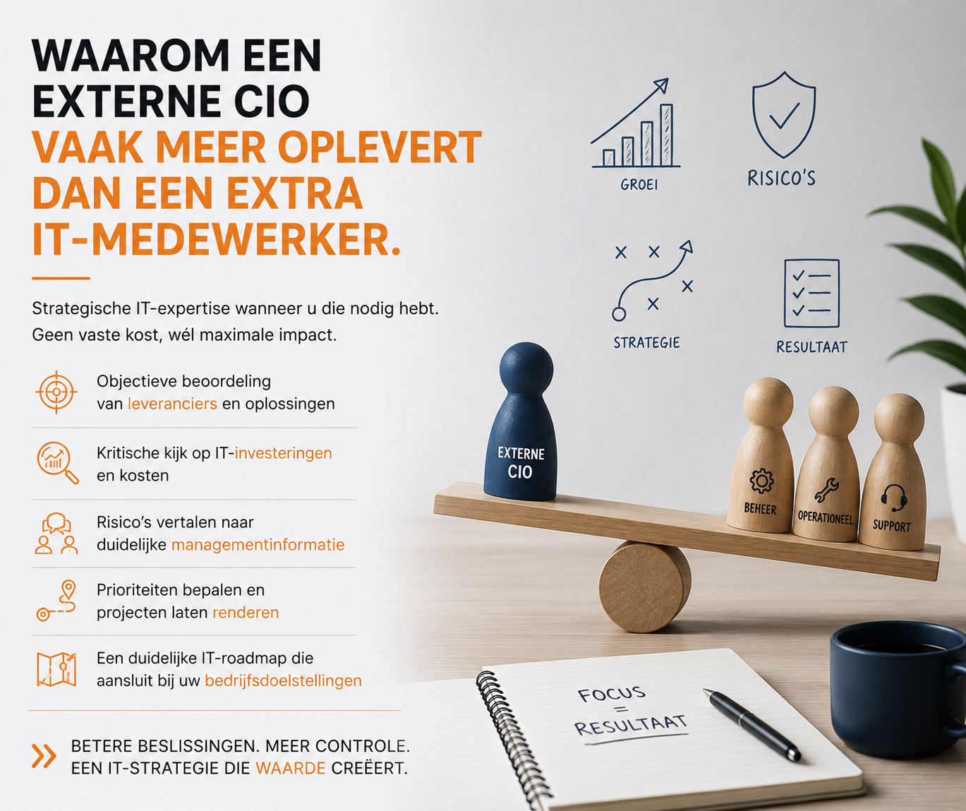 Waarom een externe CIO vaak meer oplevert